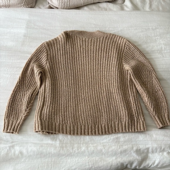 Abercrombie & Fitch Cardigan Knit Open Front‎ Cream Women’s XL - Picture 2 of 8